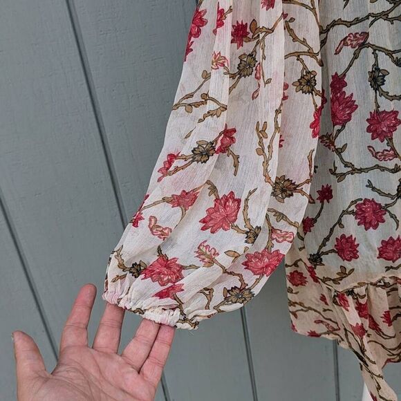 NWT Free People Keeping Up With Kara Long Sleeved Tunic Ivory Combo. XS - Picture 5 of 8